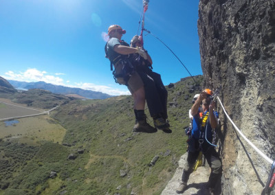 Cliff rescue practise